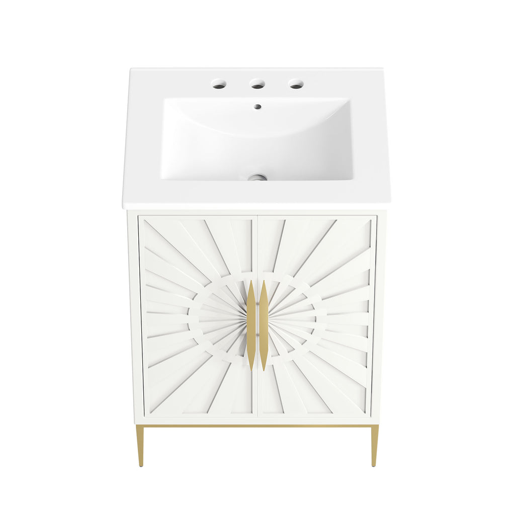 Awaken 24" Bathroom Vanity - White White