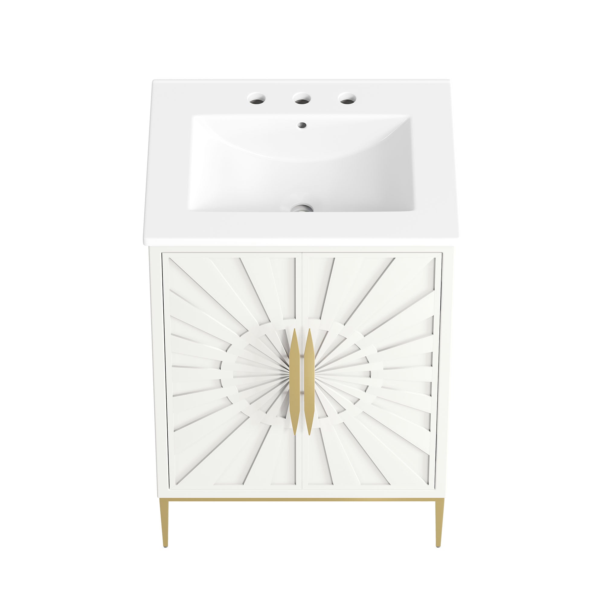 Awaken 24" Bathroom Vanity - White White