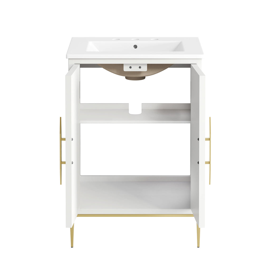 Awaken 24" Bathroom Vanity - White White