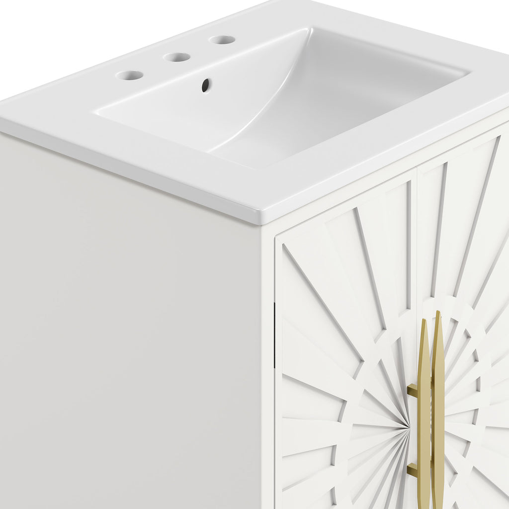 Awaken 24" Bathroom Vanity - White White