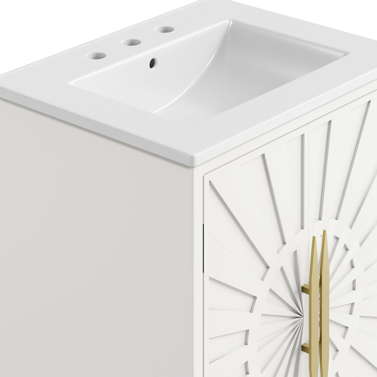 Awaken 24" Bathroom Vanity - White White