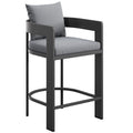 Tahoe Outdoor Patio Patio Aluminum Counter Stool - Gray