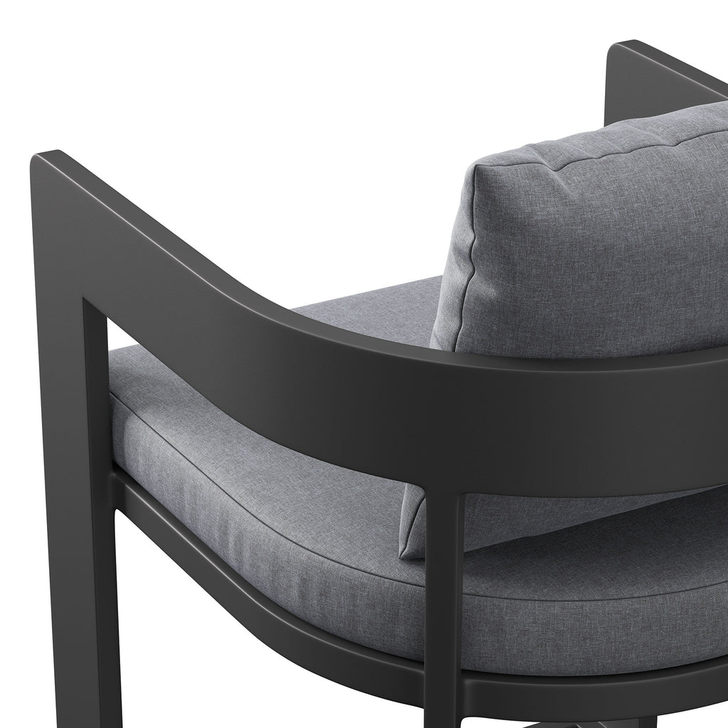Tahoe Outdoor Patio Patio Aluminum Counter Stool - Gray
