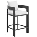 Tahoe Outdoor Patio Patio Aluminum Counter Stool - White