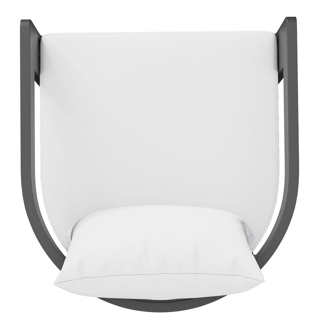 Tahoe Outdoor Patio Patio Aluminum Counter Stool - White