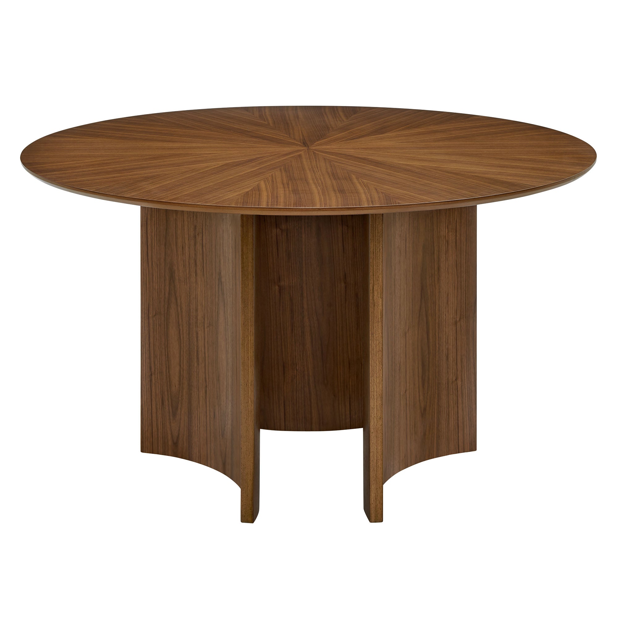 Sloane 54 Inch Round Dining Table - Walnut