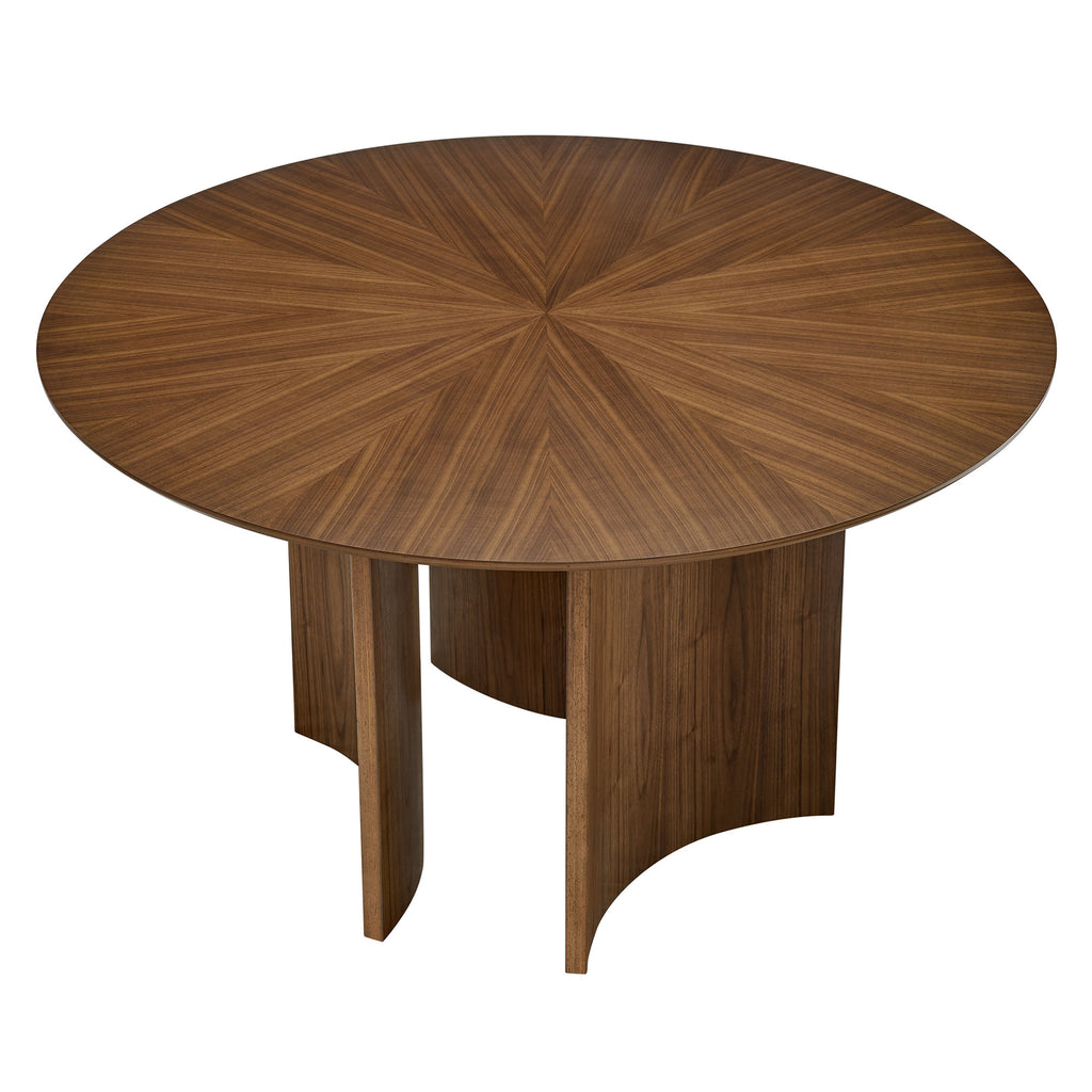 Sloane 54 Inch Round Dining Table - Walnut