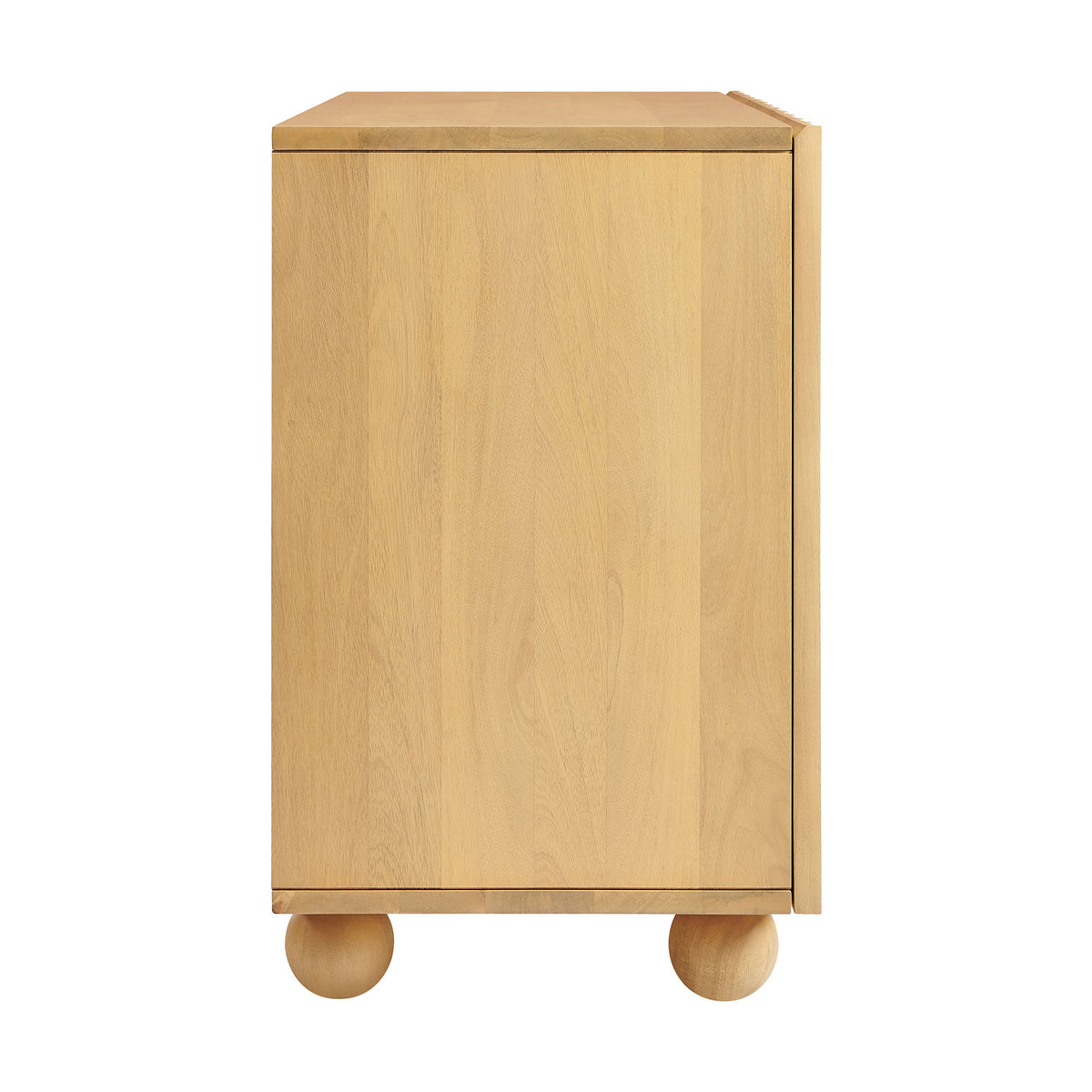 Sorren 54 Inch Scalloped Wood 3-Door Sideboard - Natural
