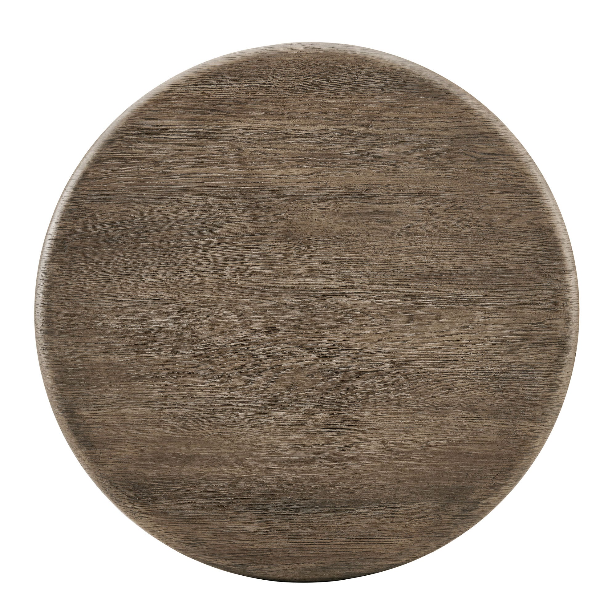 Tori 31 Inch Round Indoor and Outdoor Patio Coffee Table - Weathered Walnut