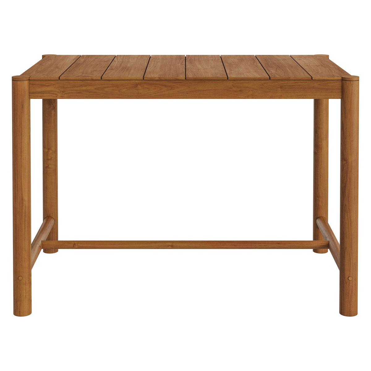 Eleni Rectangle 56-Inch Outdoor Patio Teak Wood Rectangular Bar Table - Natural