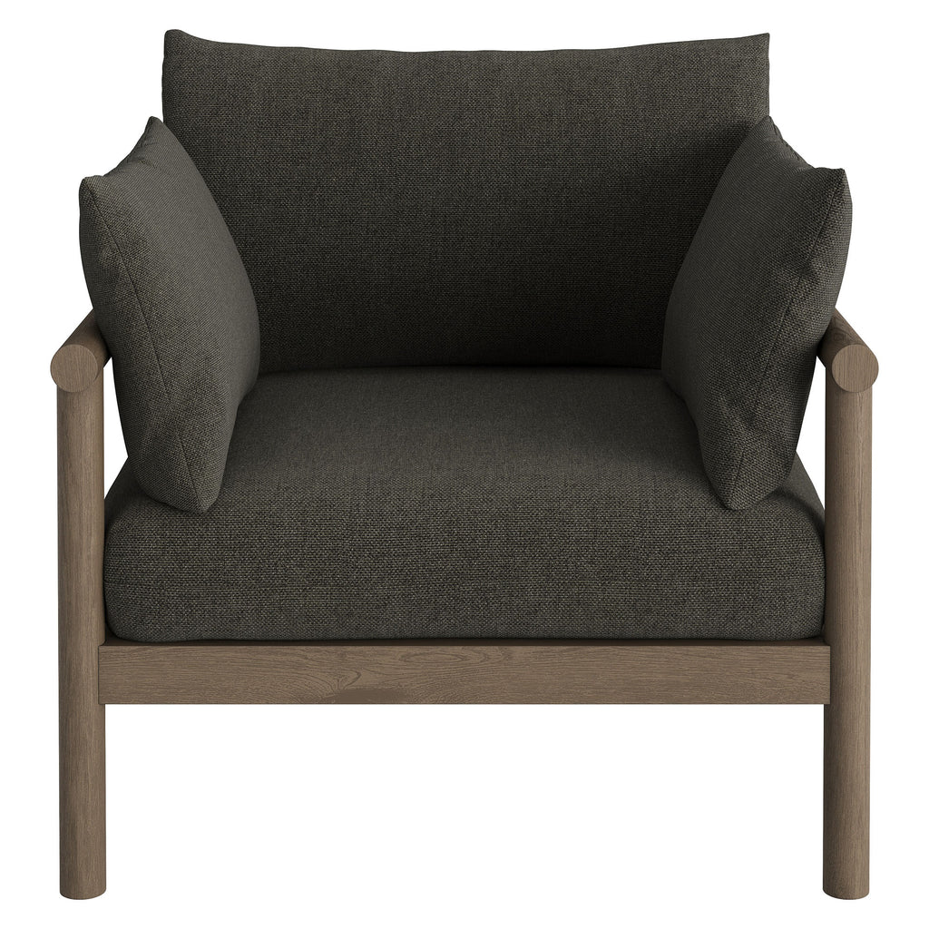 Eleni 3-Piece Outdoor Patio Teak Wood Furniture Set - Weathered Gray Flint