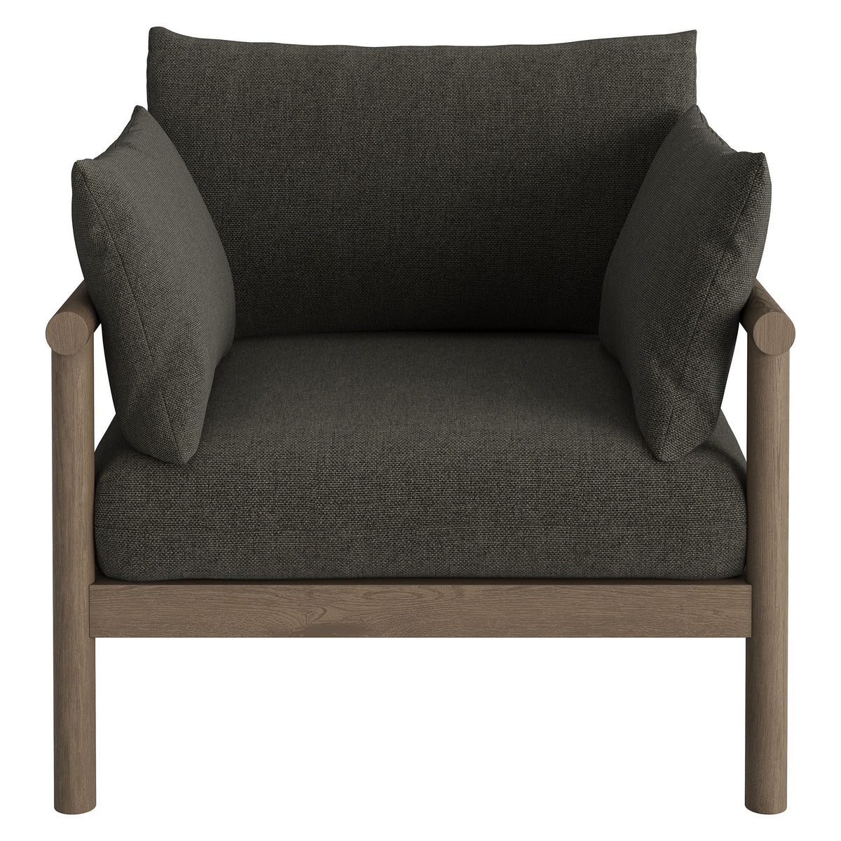 Eleni 3-Piece Outdoor Patio Teak Wood Furniture Set - Weathered Gray Flint