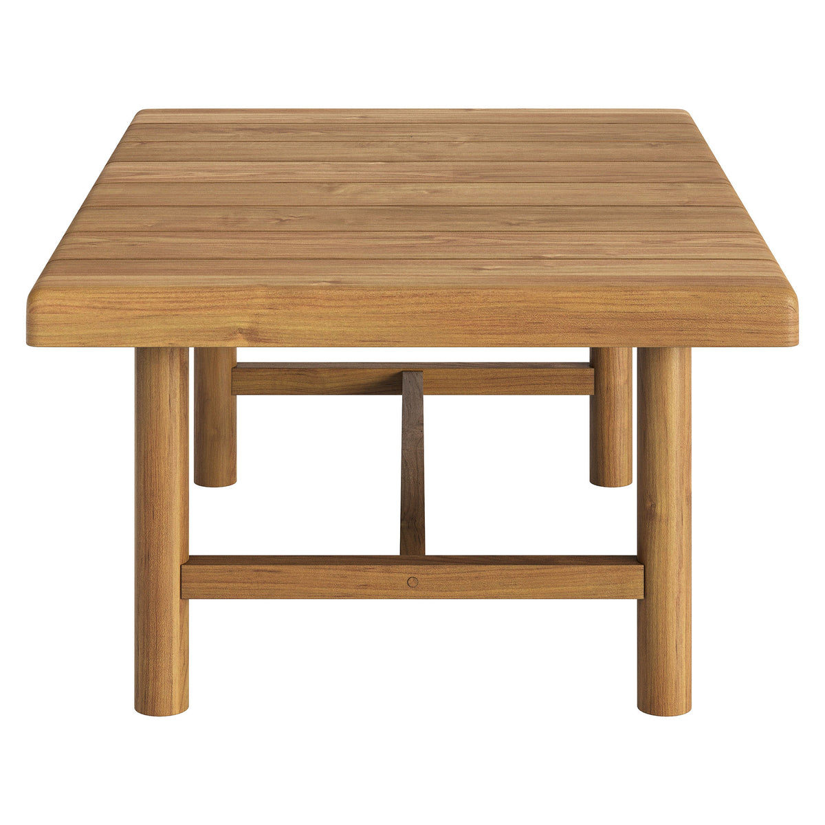 Eleni 41-Inch Outdoor Patio Teak Wood Coffee Table - Natural