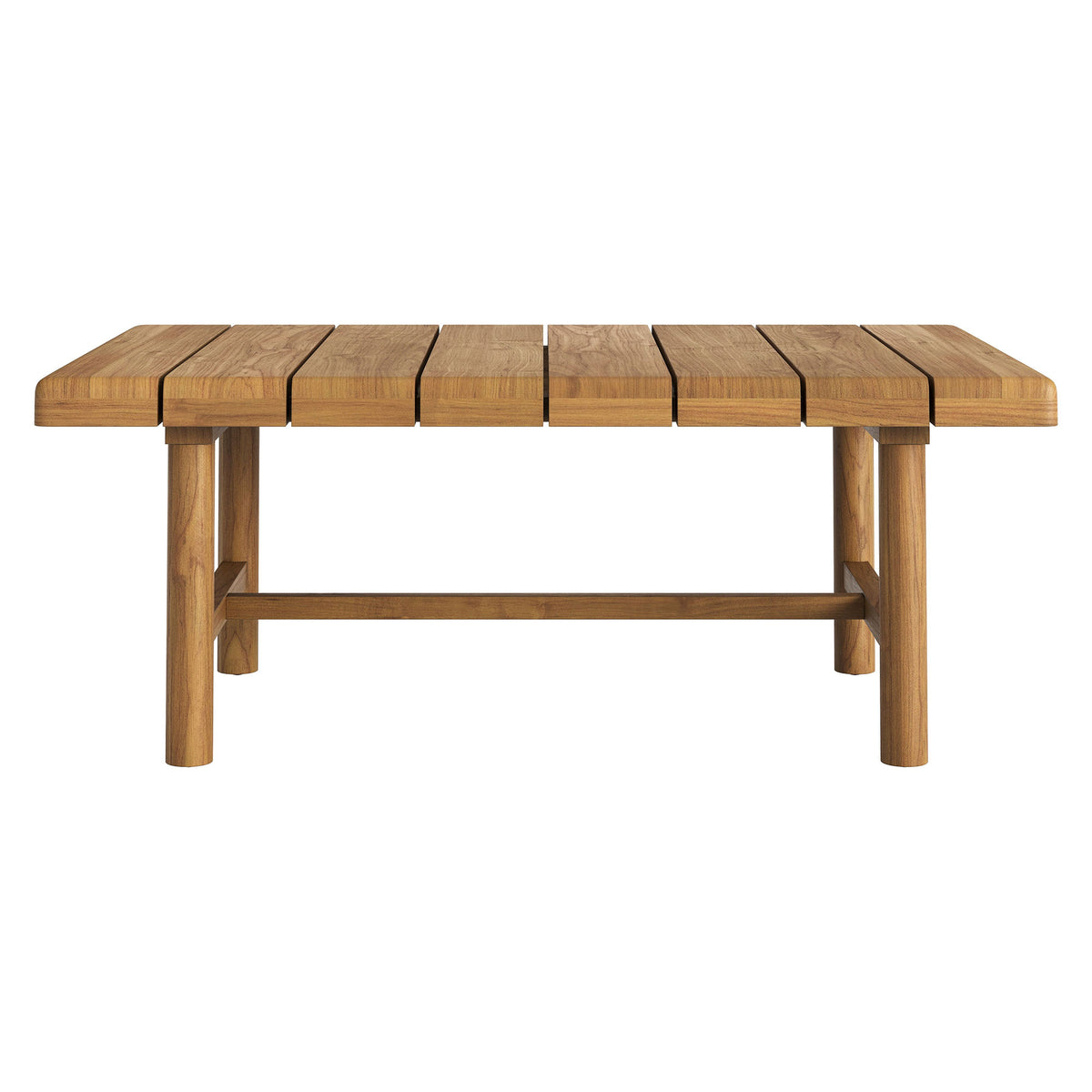 Eleni 4-Piece Outdoor Patio Teak Wood Sofa Set - Natural Sail