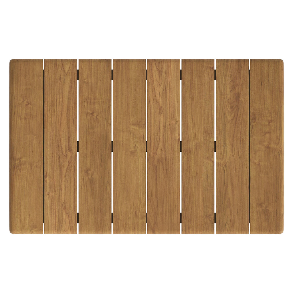 Eleni 41-Inch Outdoor Patio Teak Wood Coffee Table - Natural