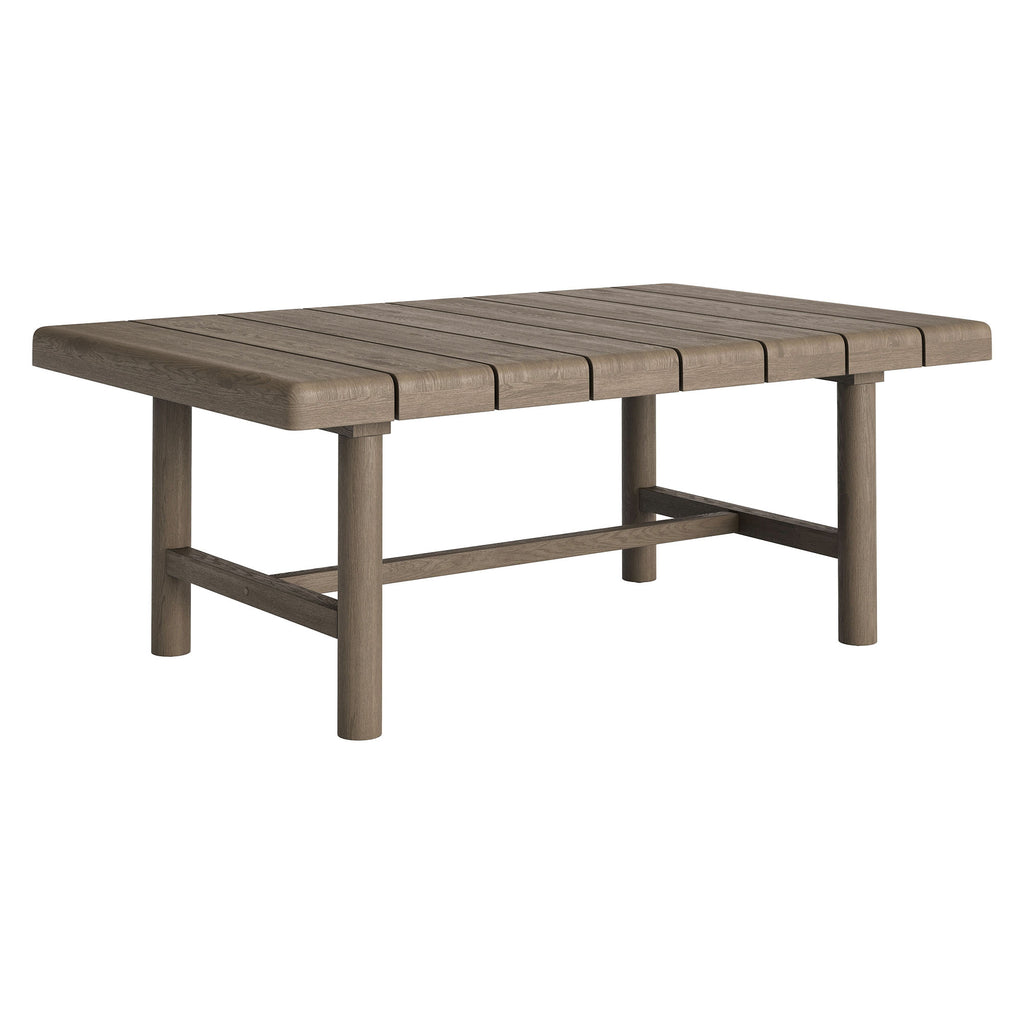 Eleni 4-Piece Outdoor Patio Teak Wood Sofa Set - Weathered Gray Flint