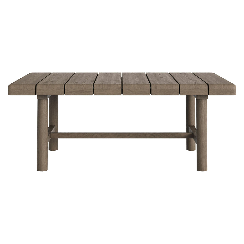 Eleni 4-Piece Outdoor Patio Teak Wood Sofa Set - Weathered Gray Flint