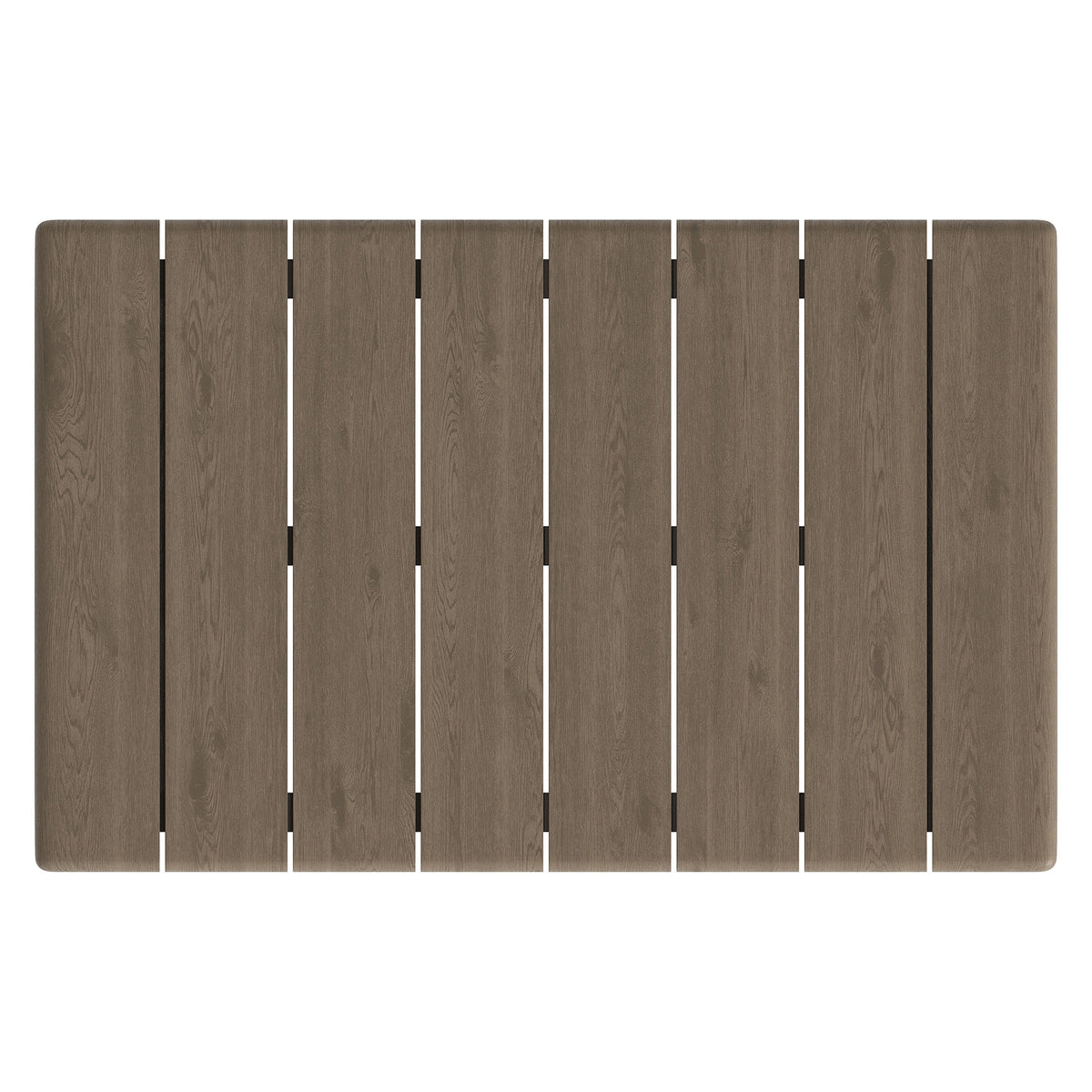 Eleni 41-Inch Outdoor Patio Teak Wood Coffee Table - Weathered Gray Teak