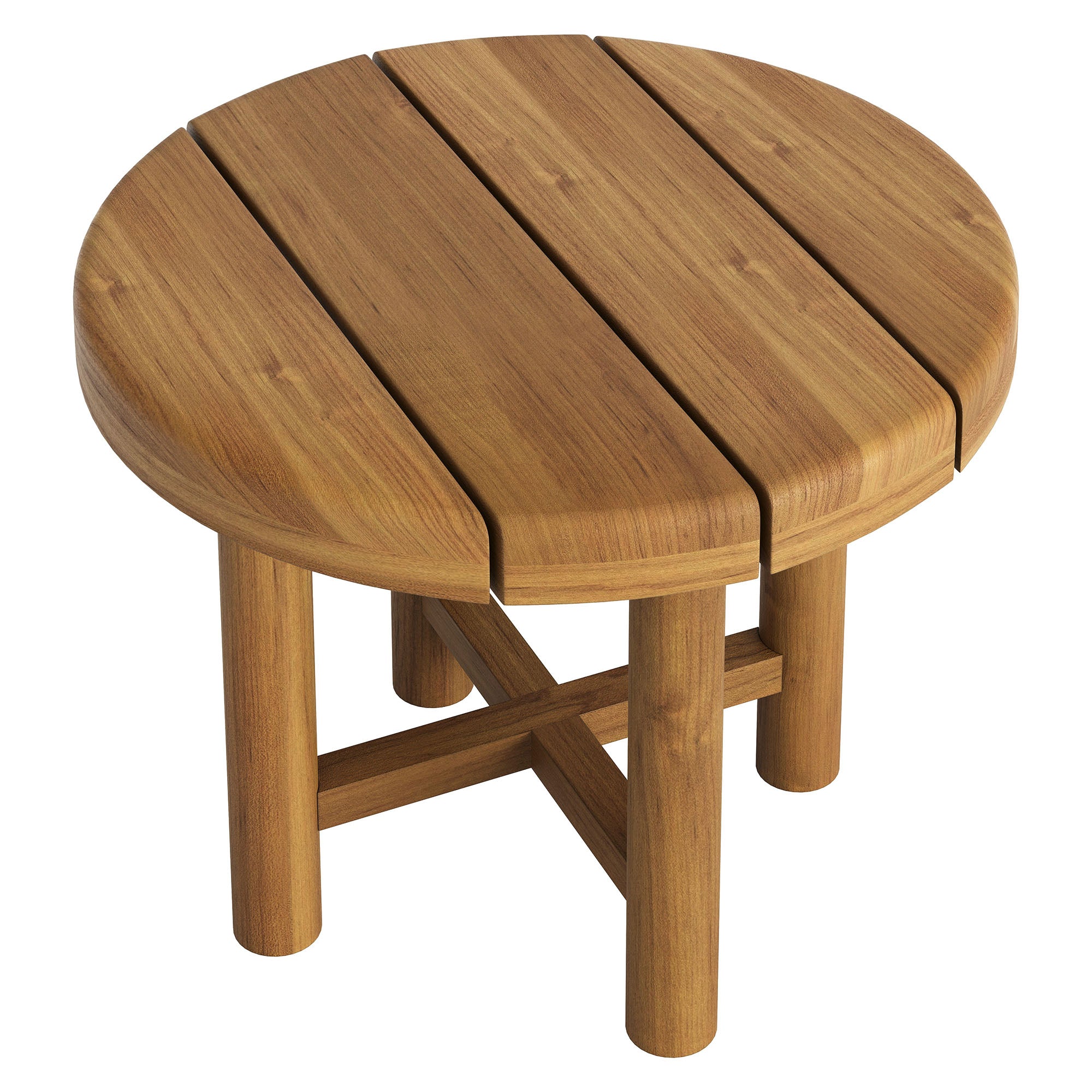 Eleni 3-Piece Outdoor Patio Teak Wood Furniture Set - Natural Sail