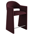 Talia 37 Inch Performance Velvet Counter Stool - Mulberry