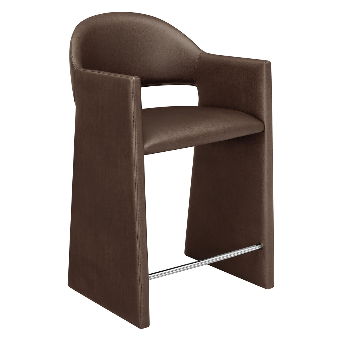 Talia 37 Inch Vegan Leather Counter Stool - Espresso