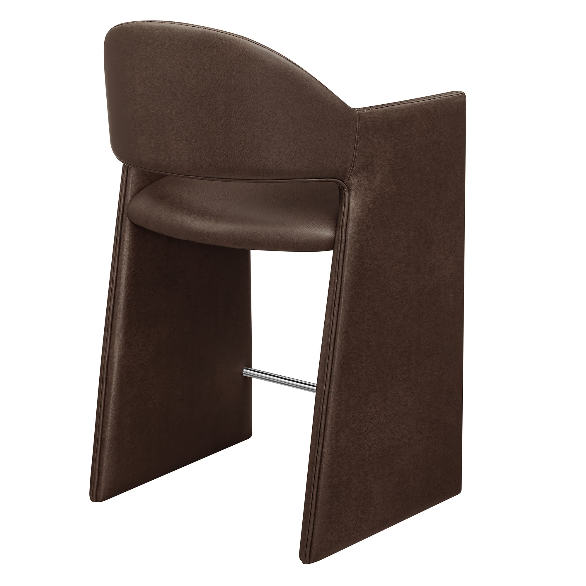 Talia 37 Inch Vegan Leather Counter Stool - Espresso
