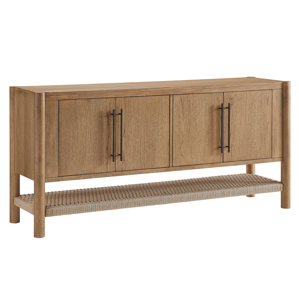 Taschen 4-Door Wood Sideboard Cabinet - Weathered Oak Natural