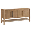 Taschen 4-Door Wood Sideboard Cabinet - Weathered Oak Natural