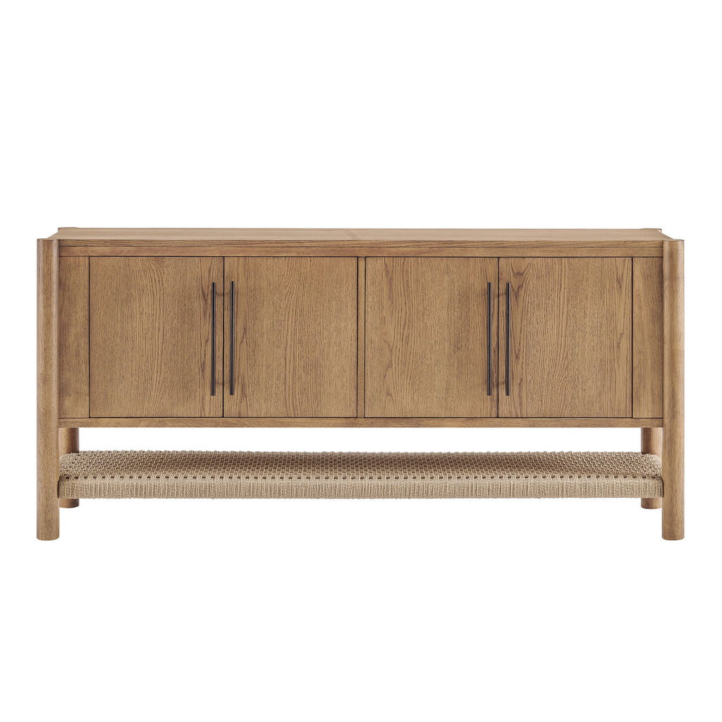 Taschen 4-Door Wood Sideboard Cabinet - Weathered Oak Natural