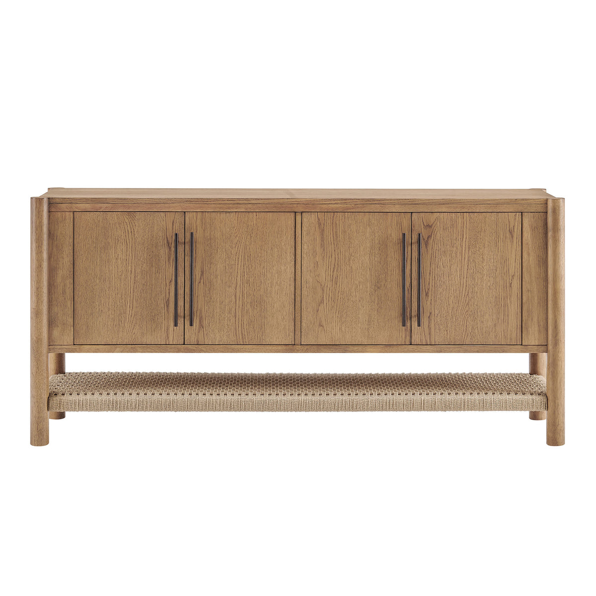 Taschen 4-Door Wood Sideboard Cabinet - Weathered Oak Natural