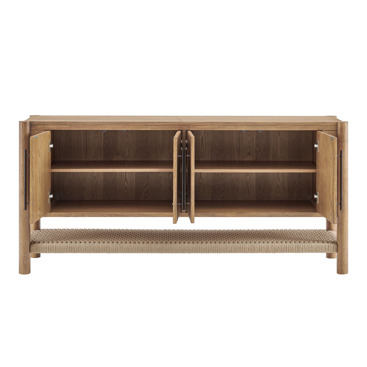 Taschen 4-Door Wood Sideboard Cabinet - Weathered Oak Natural