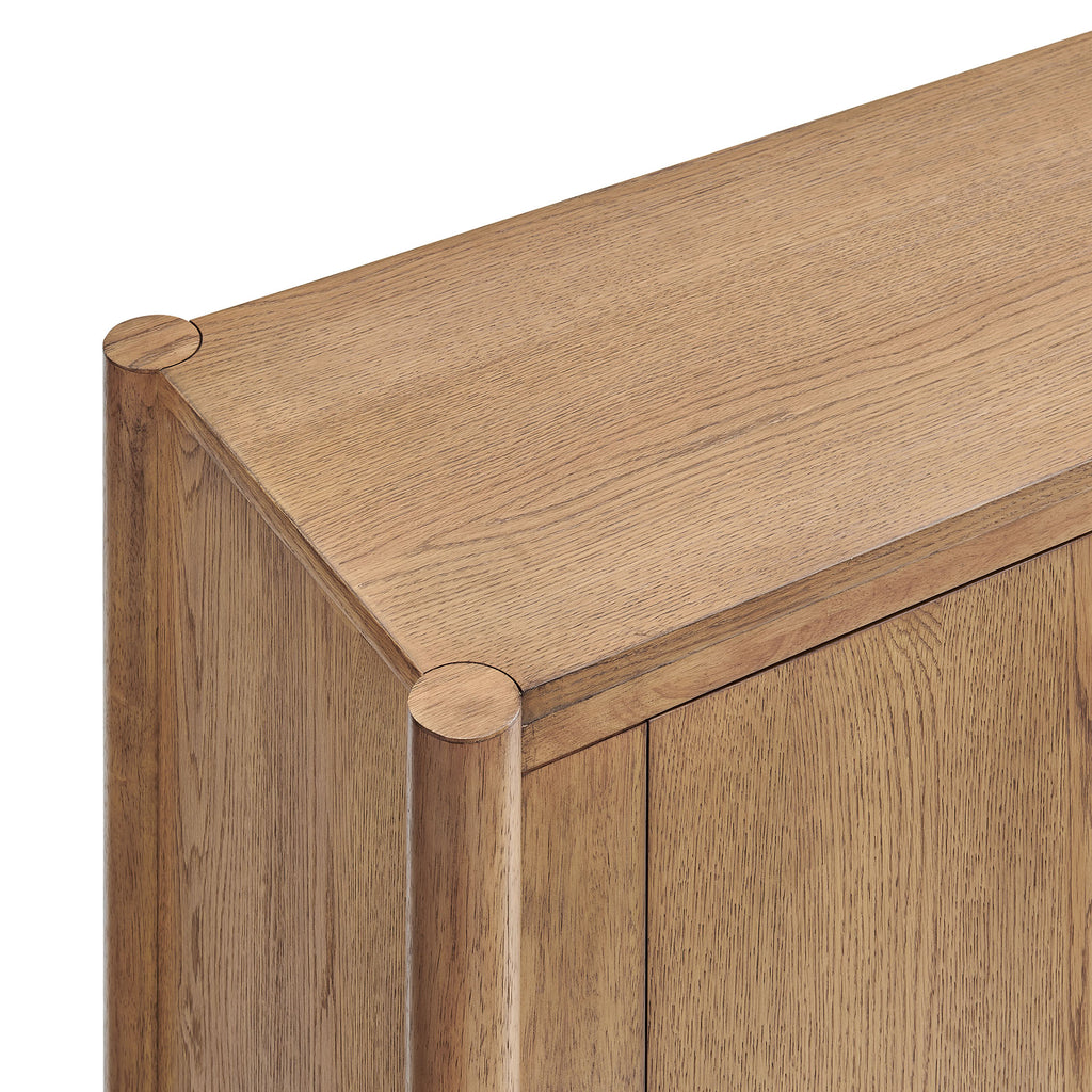 Taschen 4-Door Wood Sideboard Cabinet - Weathered Oak Natural