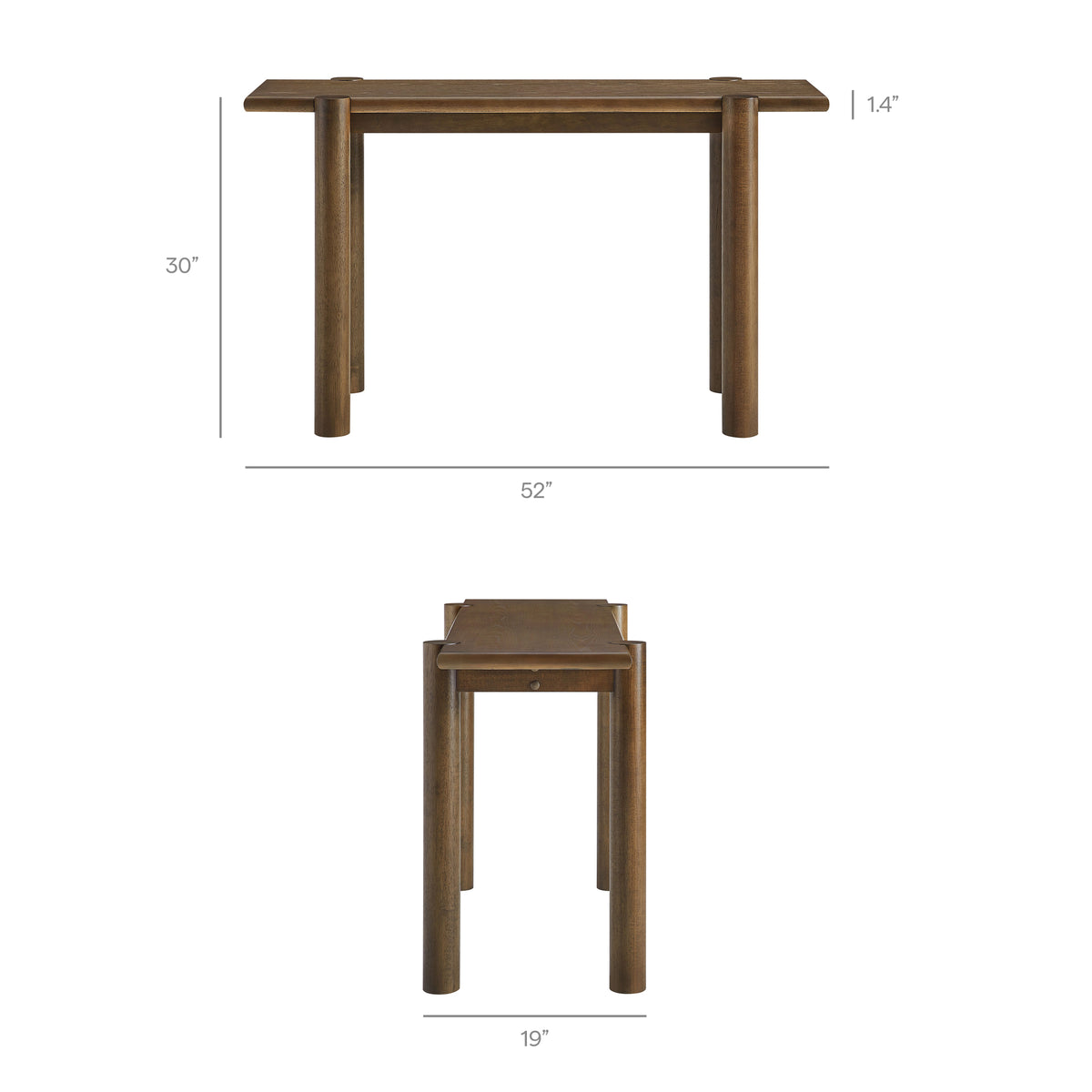 Taschen Console Table - Walnut