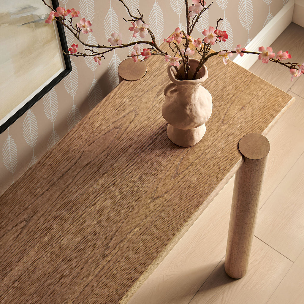 Taschen Console Table - Weathered Oak