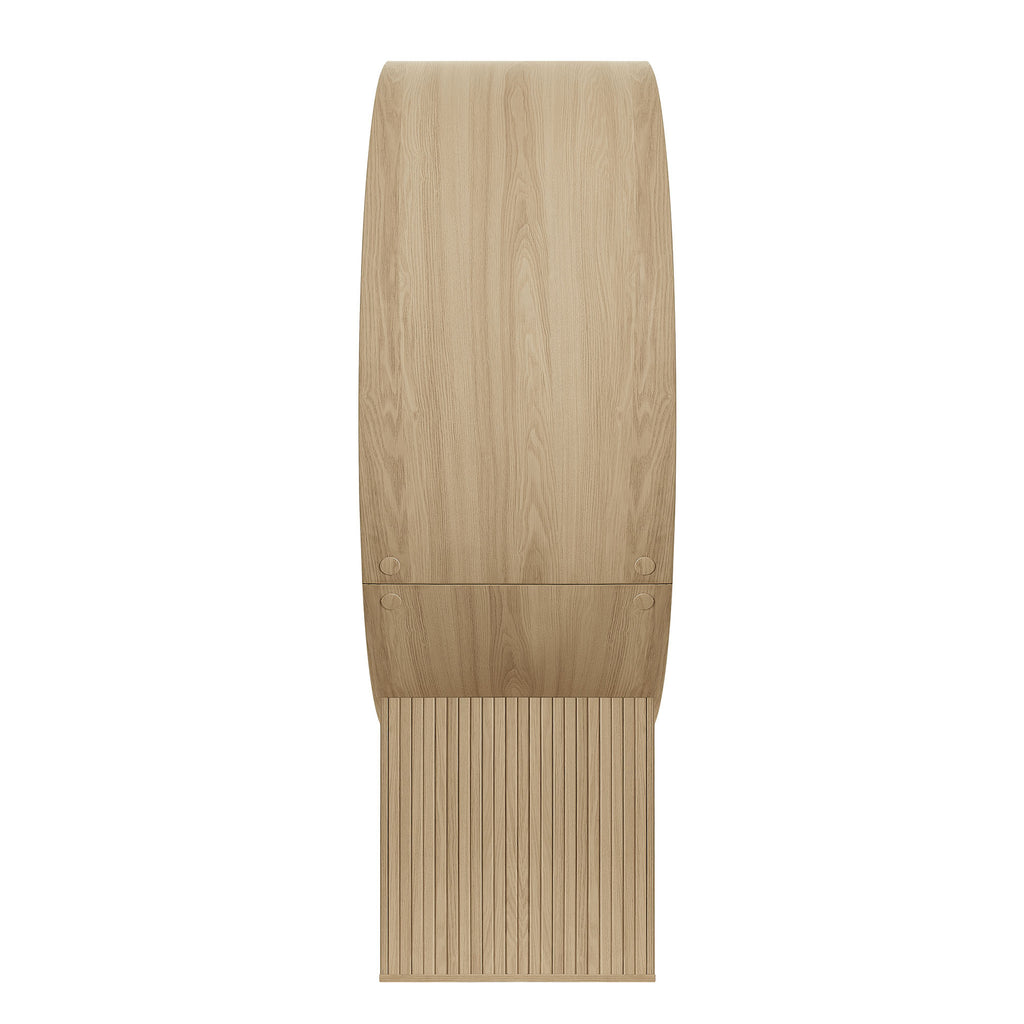 Aperture Round Alcove Accent Chair - Natural Ivory