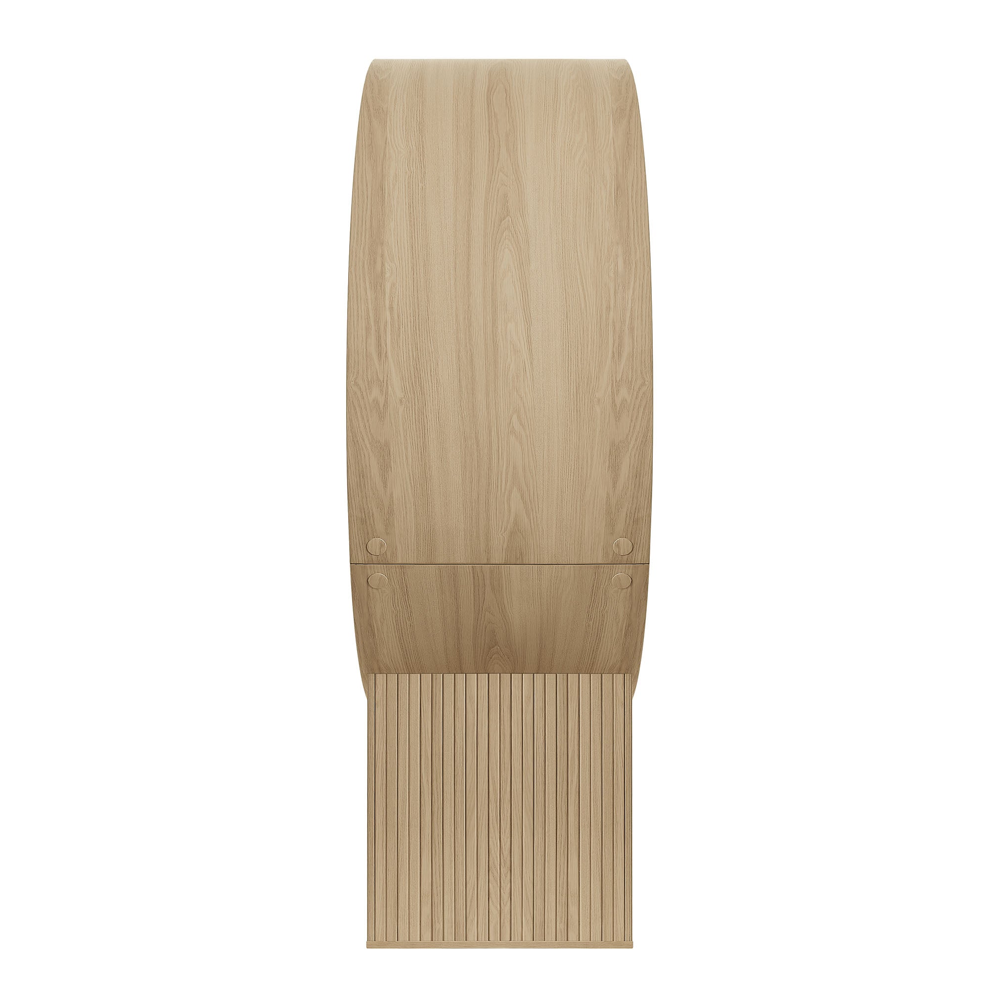 Aperture Round Alcove Accent Chair - Natural Ivory