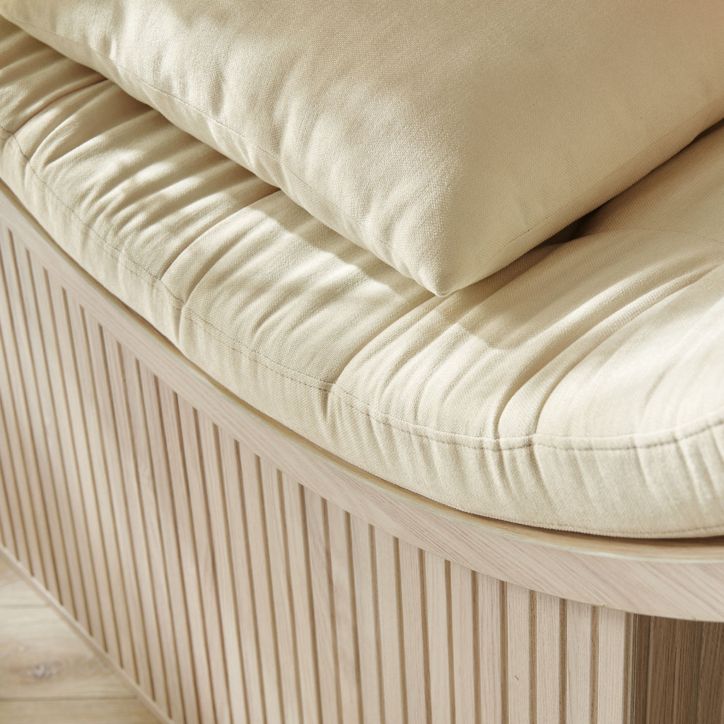 Aperture Round Alcove Accent Chair - Natural Ivory