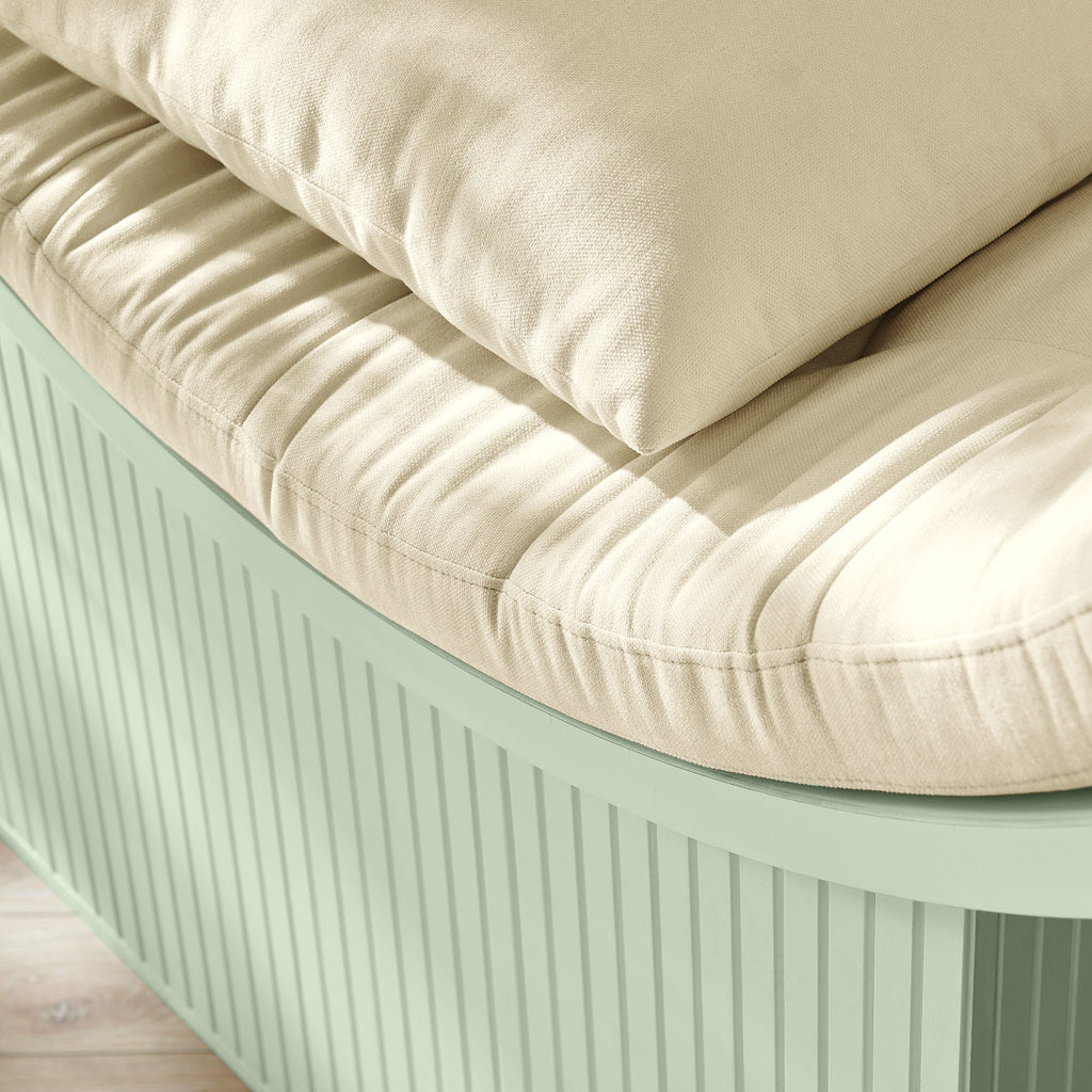 Aperture Round Alcove Accent Chair - Sage Ivory