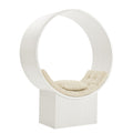 Aperture Round Alcove Accent Chair - White Ivory