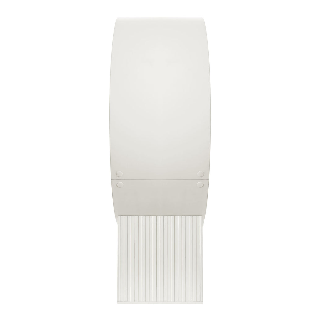 Aperture Round Alcove Accent Chair - White Ivory