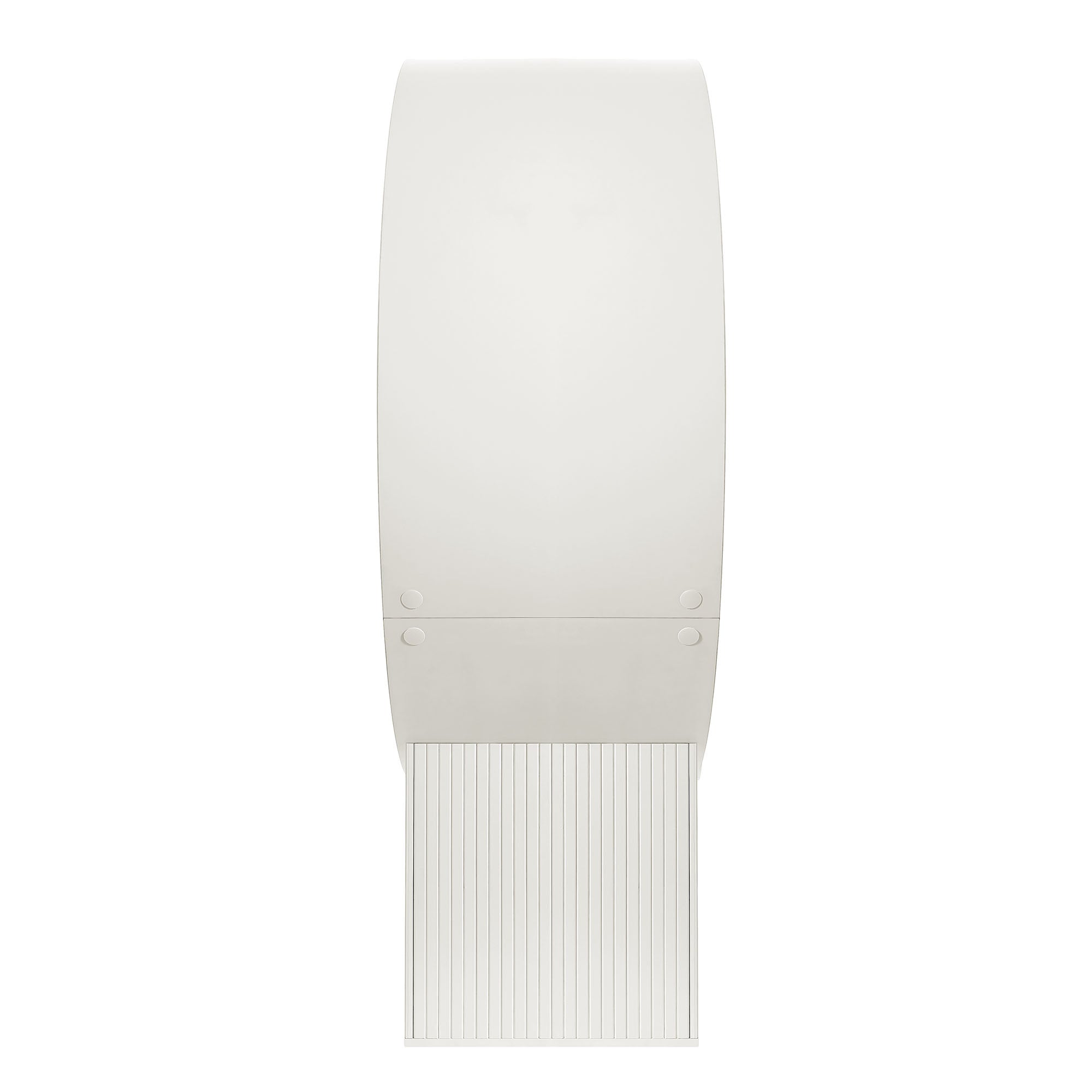 Aperture Round Alcove Accent Chair - White Ivory