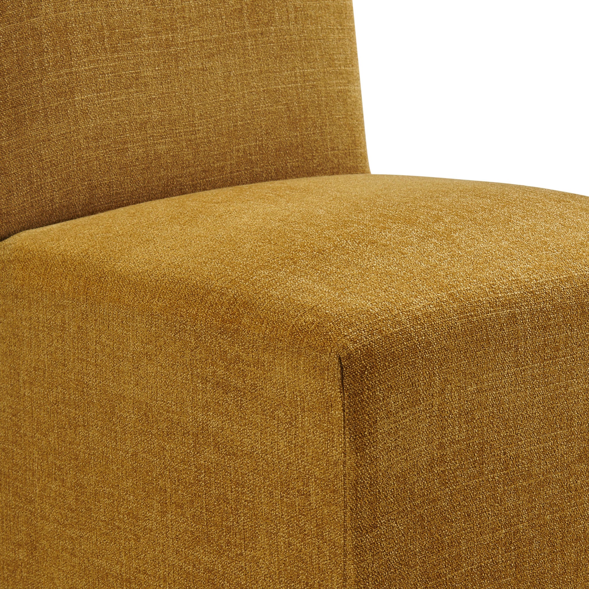 Aster Slub Weave Fabric Slipcovered Dining Chairs Set of 2 - Copper