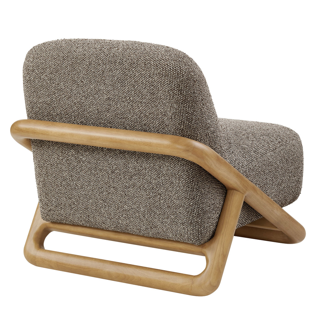 Vander Textured Fabric Accent Chair - Chestnut Earth
