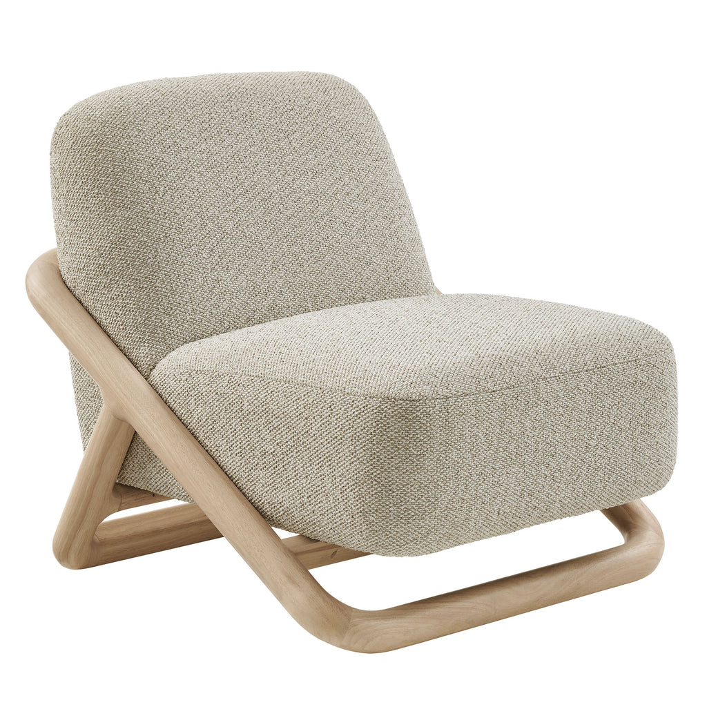 Vander Textured Fabric Accent Chair - Oak Marble (EEI-7773-OAK-MRB)