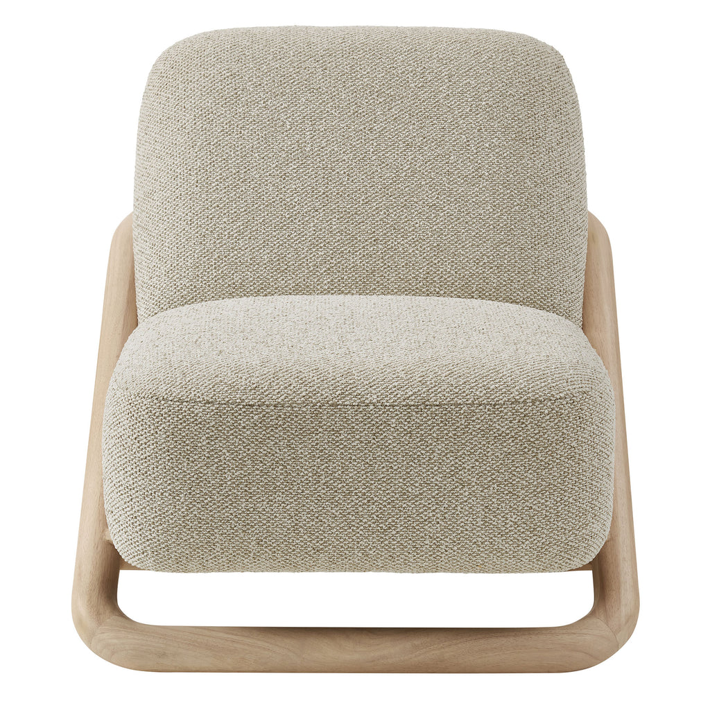 Vander Textured Fabric Accent Chair - Oak Marble (EEI-7773-OAK-MRB)