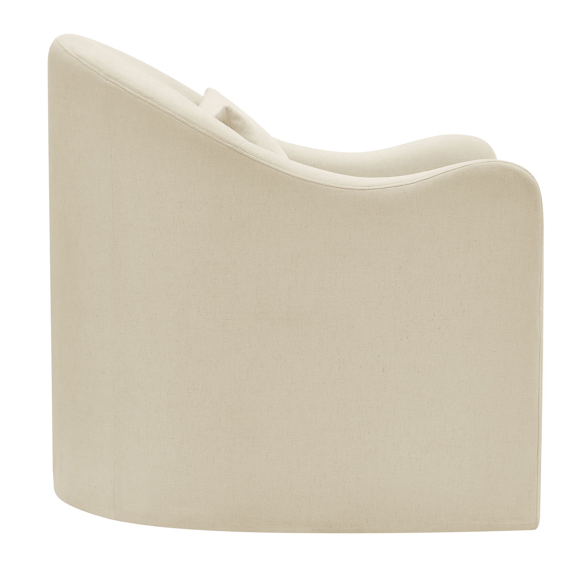Bardot Slipcovered Linen Blend Accent Chair