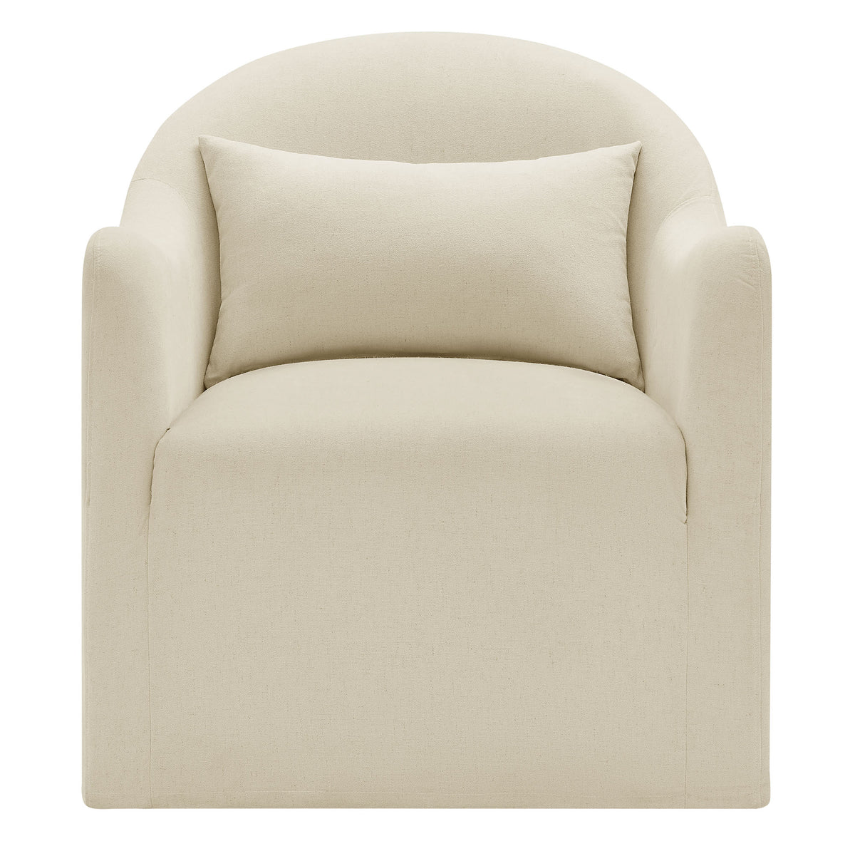 Bardot Slipcovered Linen Blend Accent Chair