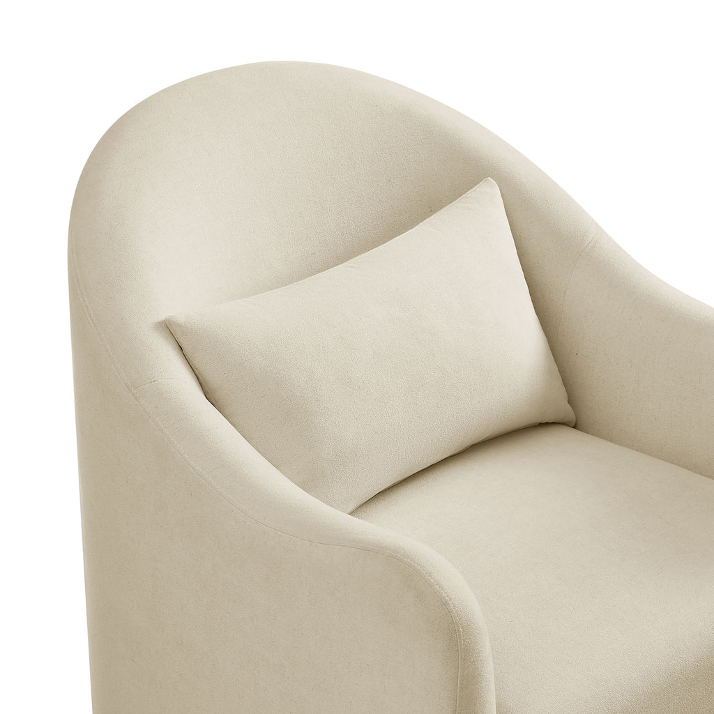 Bardot Slipcovered Linen Blend Accent Chair