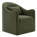 Bardot Slipcovered Linen Blend Accent Chair - Sage