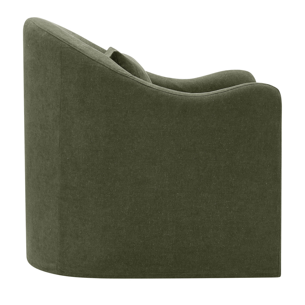 Bardot Slipcovered Linen Blend Accent Chair - Sage
